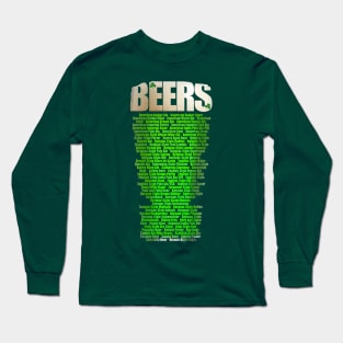 types of beer of the world, edition St. Patrick's day Long Sleeve T-Shirt